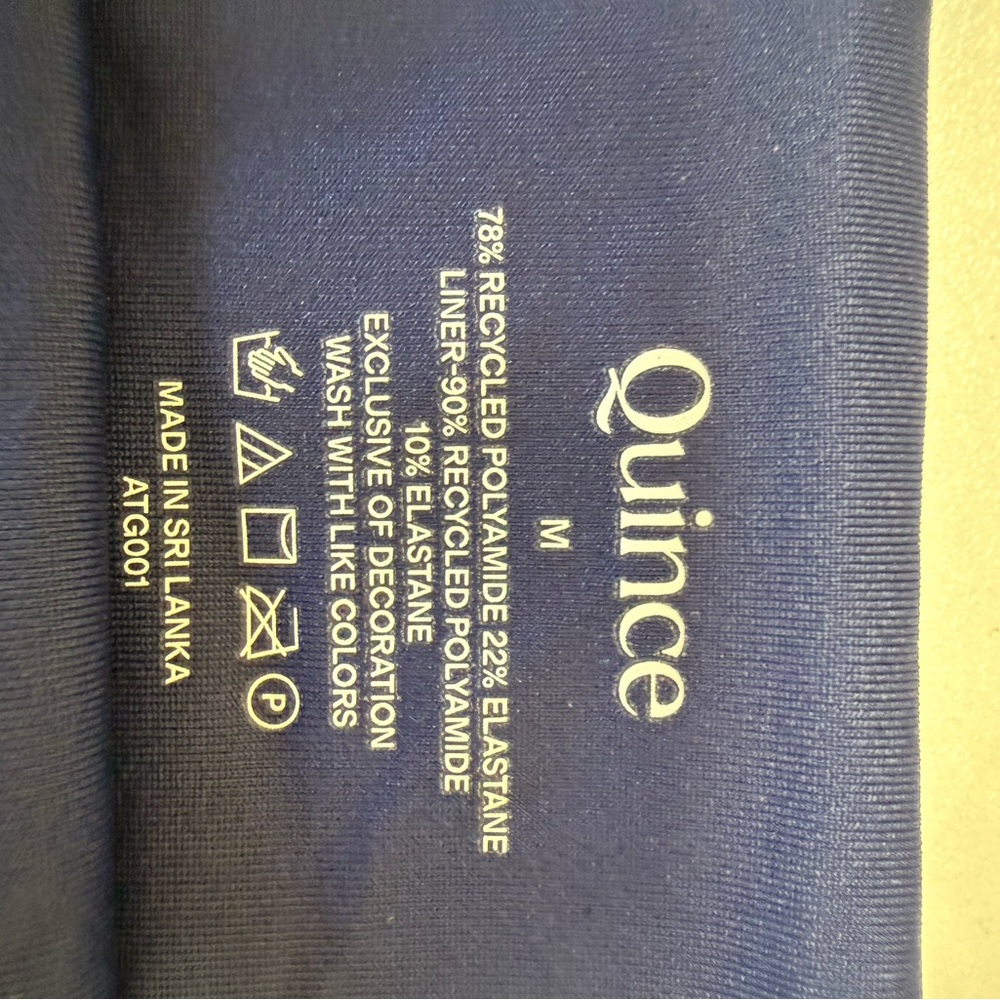 Quince Deep Blue Swimwear - Picture 2 of 3